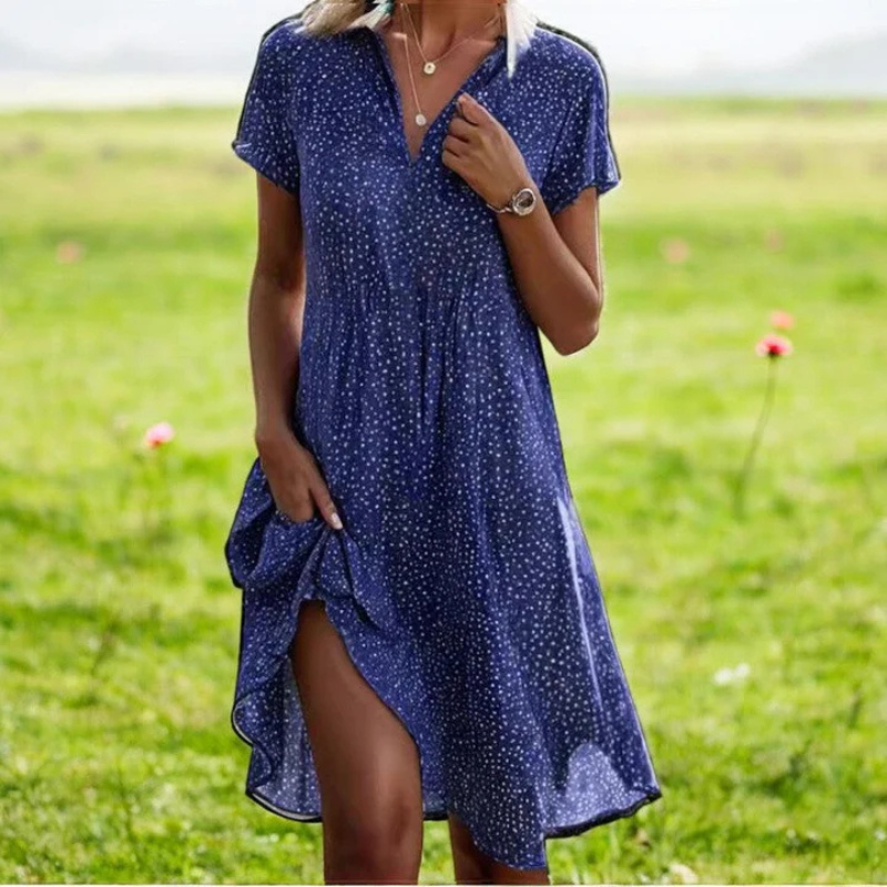 Isabelle | Midikleid mit tiefem V-Ausschnitt
