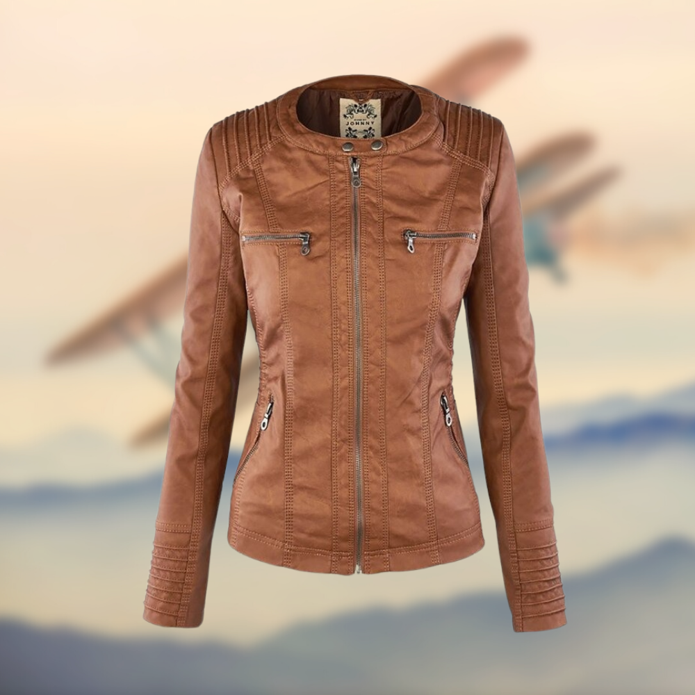 Amara | Edle Damen-Lederjacke mit modernem Design