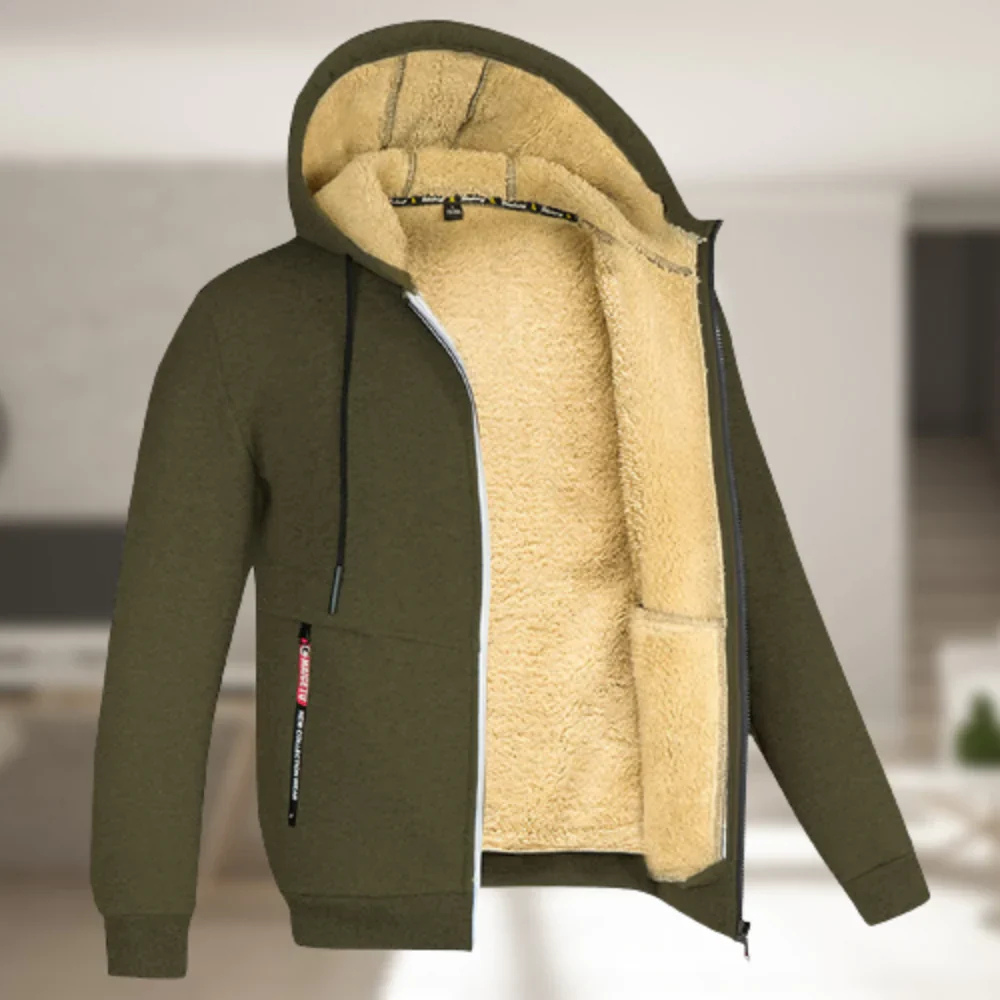 Jonas | Lässige Winterjacke mit Kapuze & Fleecefutter