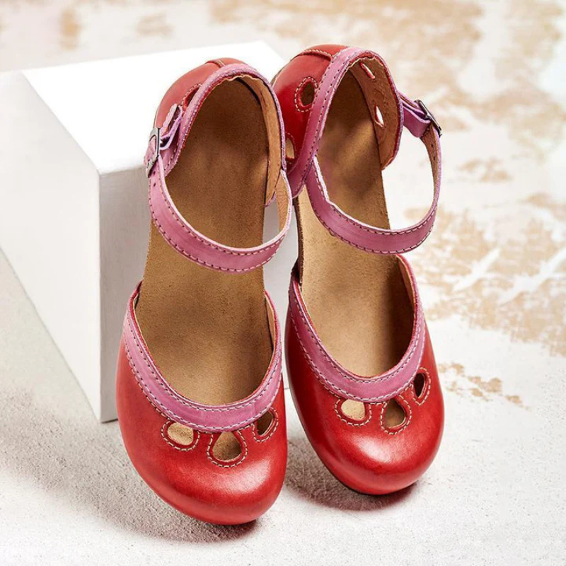 Leona | Bequeme Sandalen mit niedrigem Absatz