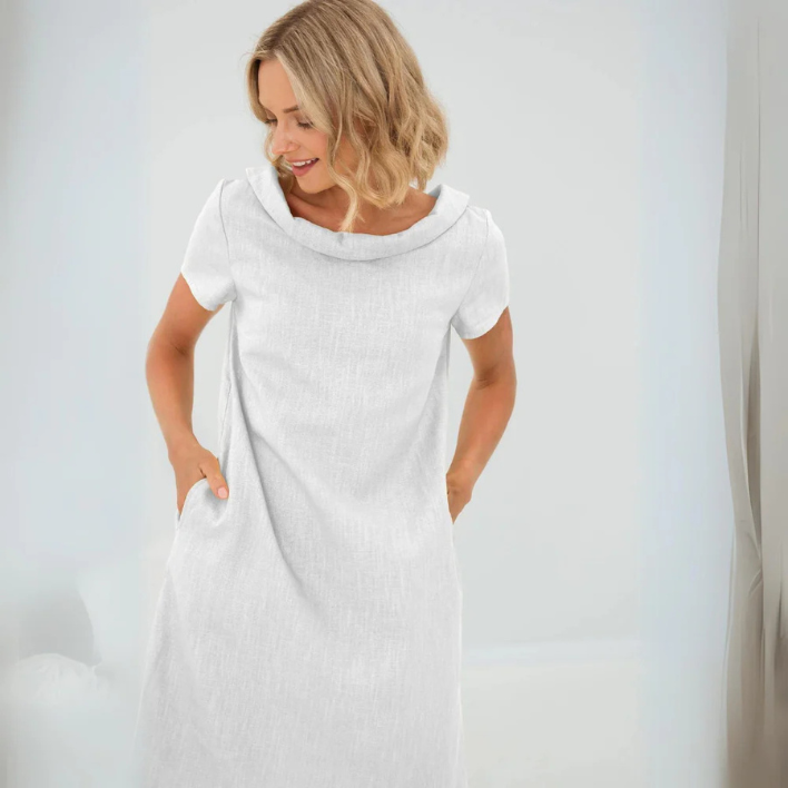 ALINA | Leichtes Leinen-Sommerkleid für Damen