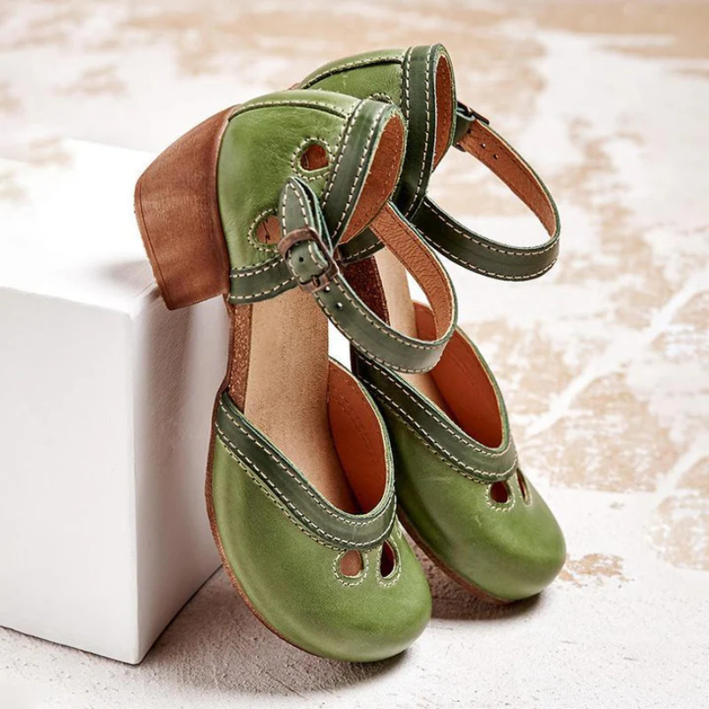 Leona | Bequeme Sandalen mit niedrigem Absatz