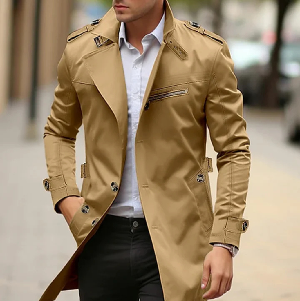 Dario | Eleganter Frühlings-Trenchcoat für Herren