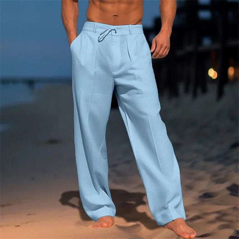 Henrik | Leichte Leinenhose im schlichten Design