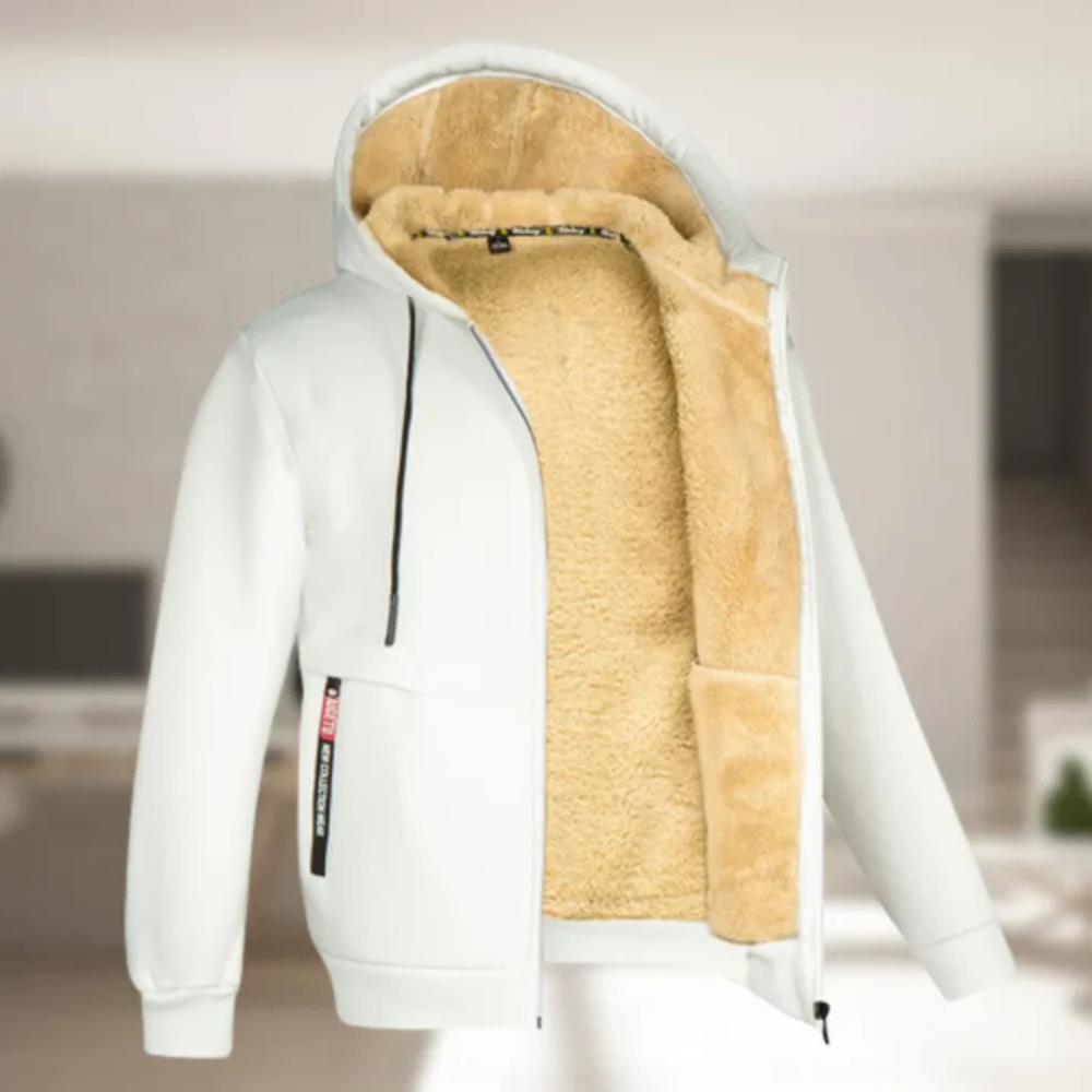 Jonas | Lässige Winterjacke mit Kapuze & Fleecefutter
