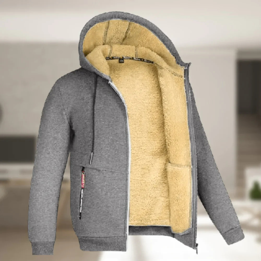 Jonas | Lässige Winterjacke mit Kapuze & Fleecefutter