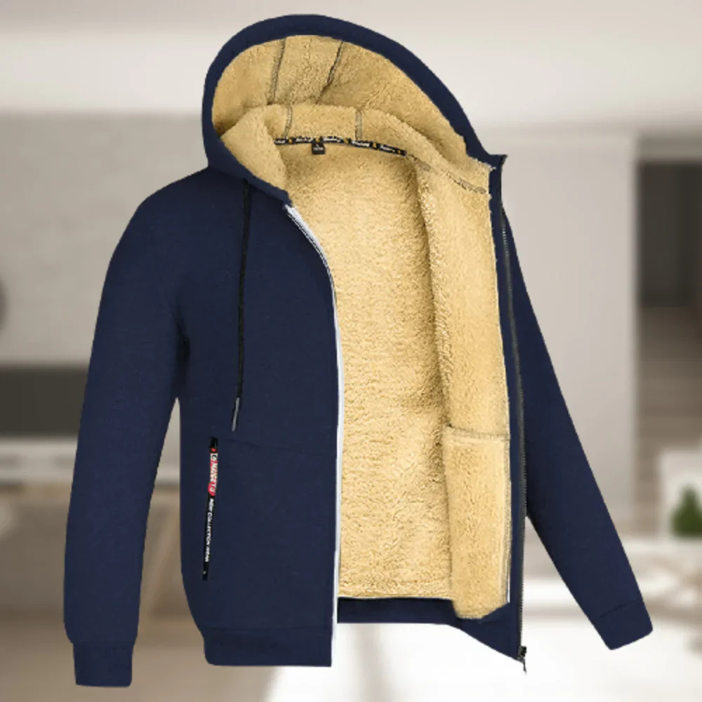 Jonas | Lässige Winterjacke mit Kapuze & Fleecefutter