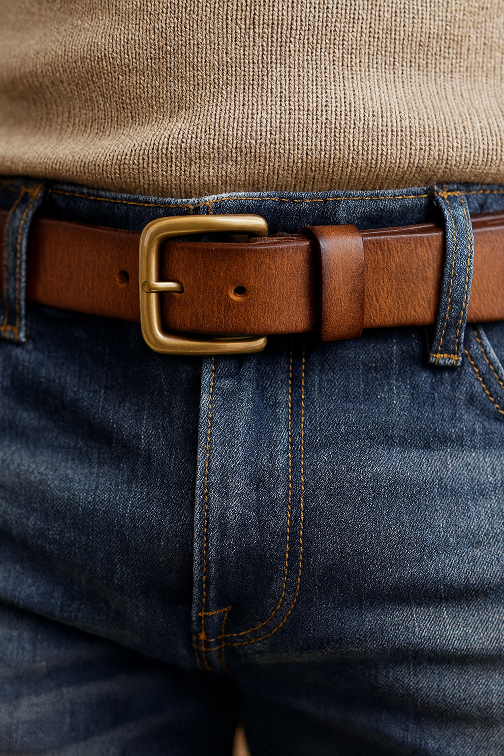 Liam | Men’s Classic Leather Belt with Stylish Look
