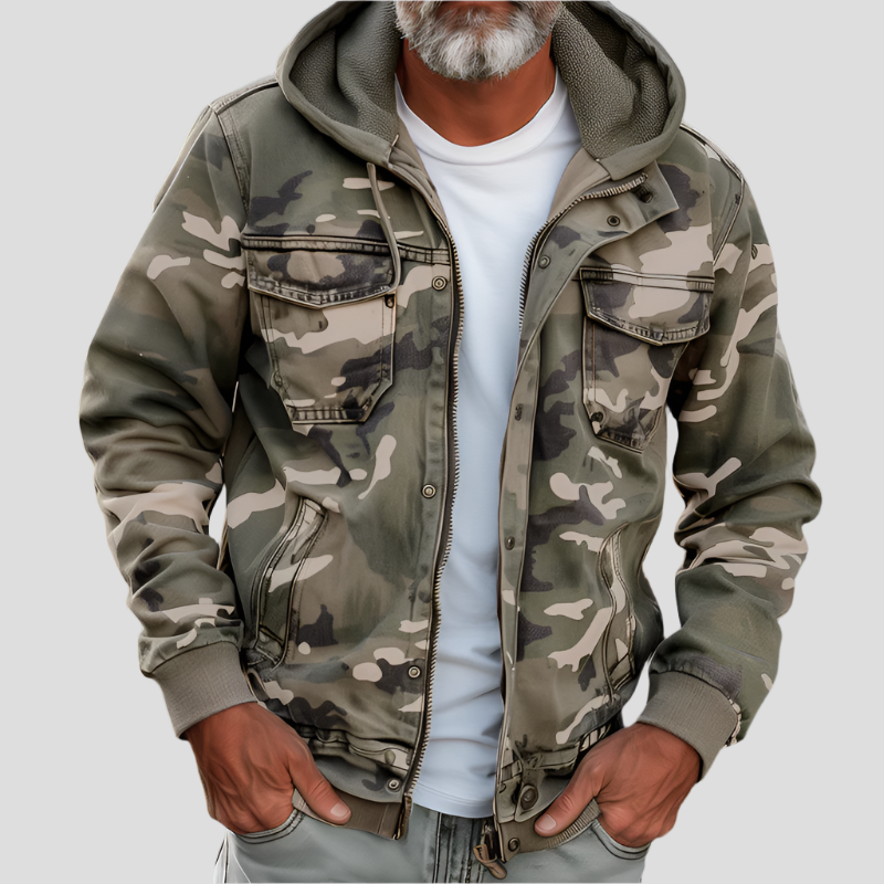 Ethan | Cargo Hoodie Jacket with Multiple Pockets