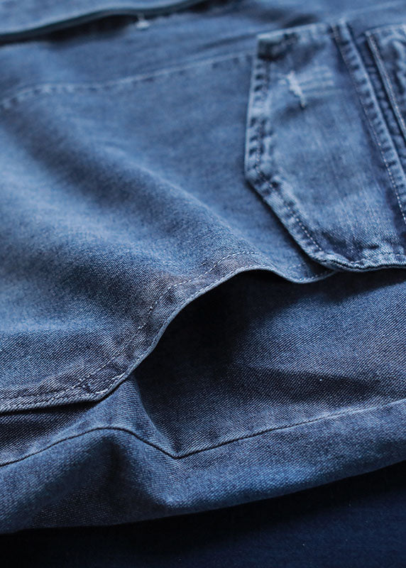 Siena | Langer Denim-Mantel im Vintage-Herbststil