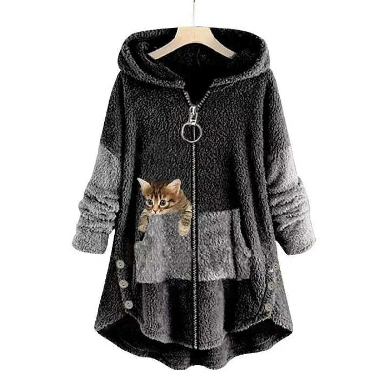 Maya | Kuscheliger Winterhoodie mit Kapuze für Damen