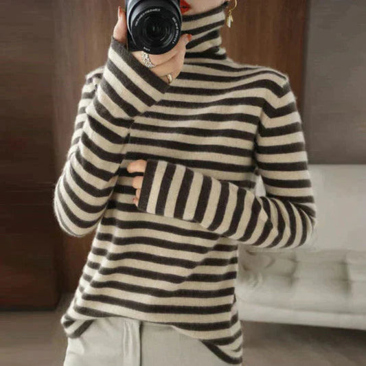 Noa | Gestreifter Rollkragenpullover für stilvolle Looks