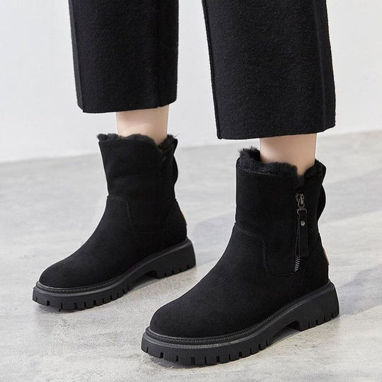 Alina | Damenstiefel mit Reißverschluss und Fransen