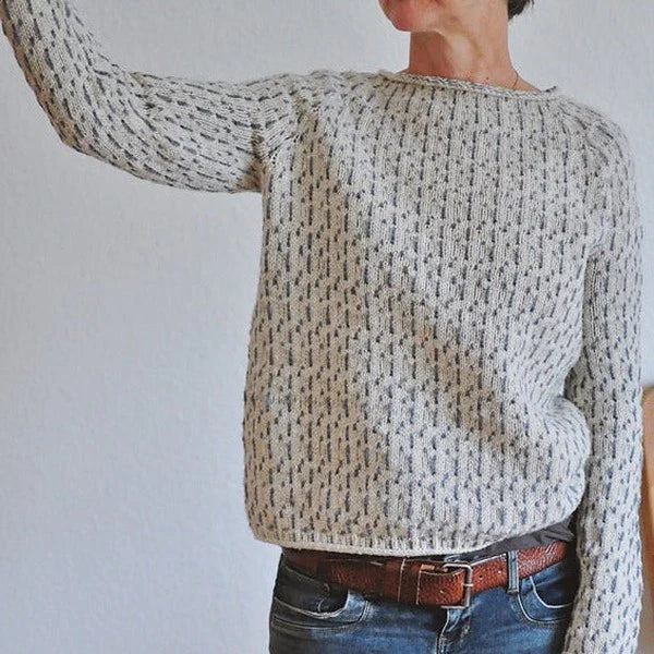 Clara | Eleganter grauer Pullover für jede Gelegenheit