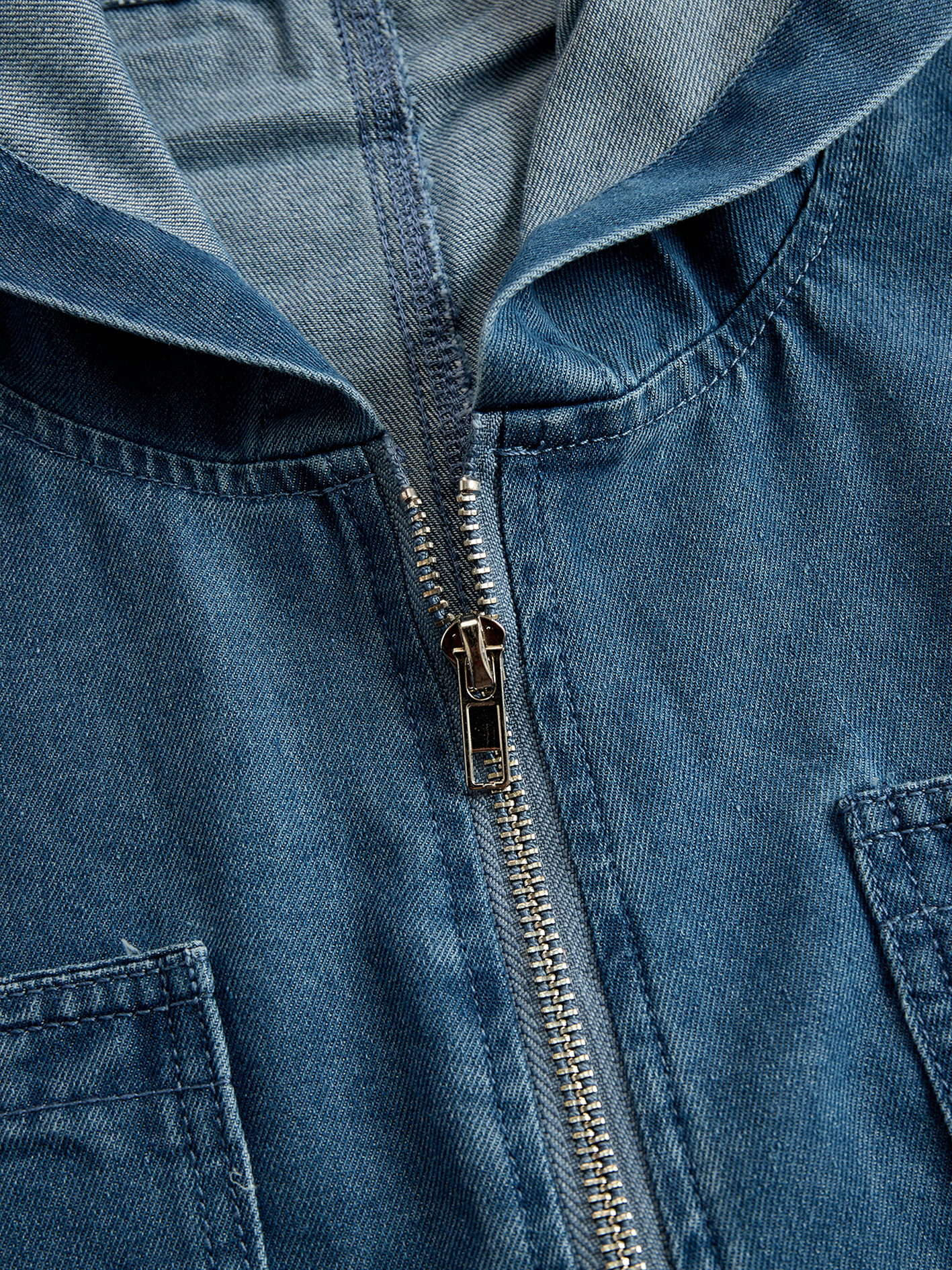 Aria | This Casual Retro Zipper Denim Jumpsuit