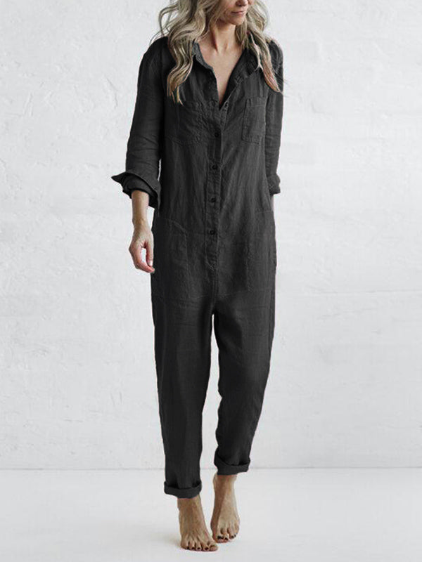 Charlotte | Women’s Linen Jumpsuit for Warm Weather