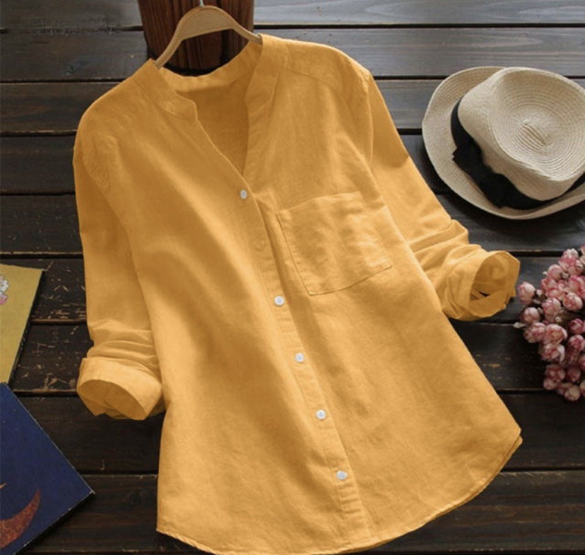 Ava | This Trendy Linen and Cotton Shirt for Women