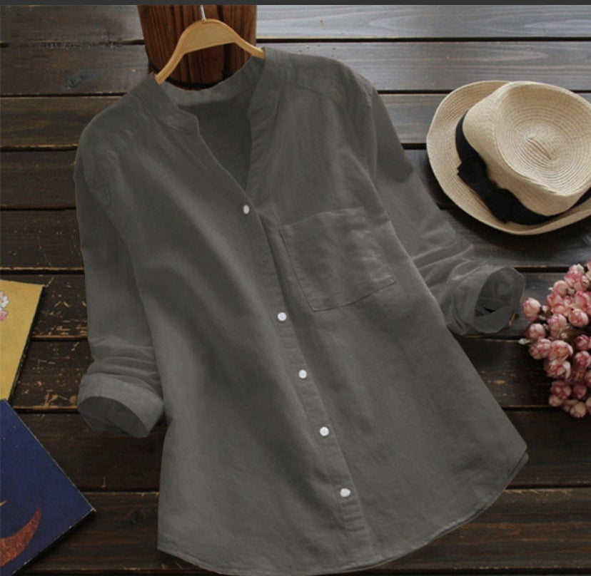 Ava | This Trendy Linen and Cotton Shirt for Women