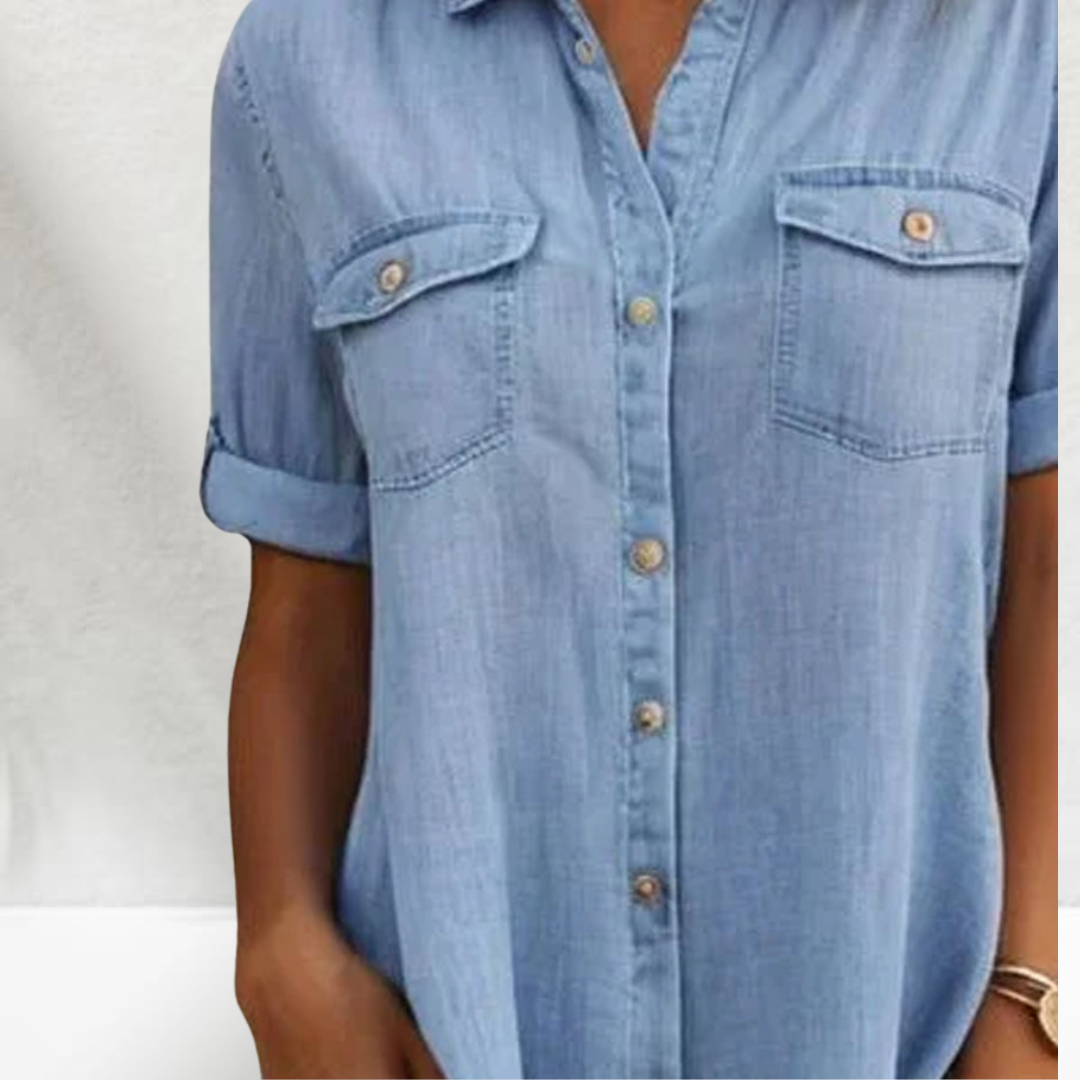 Luna | Contemporary Denim Dress with Feminine Style