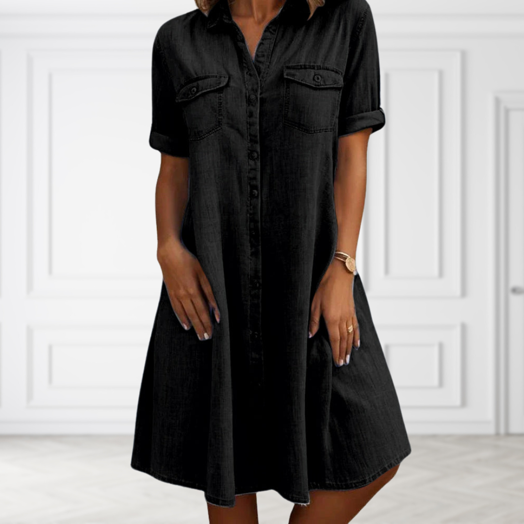 Luna | Contemporary Denim Dress with Feminine Style
