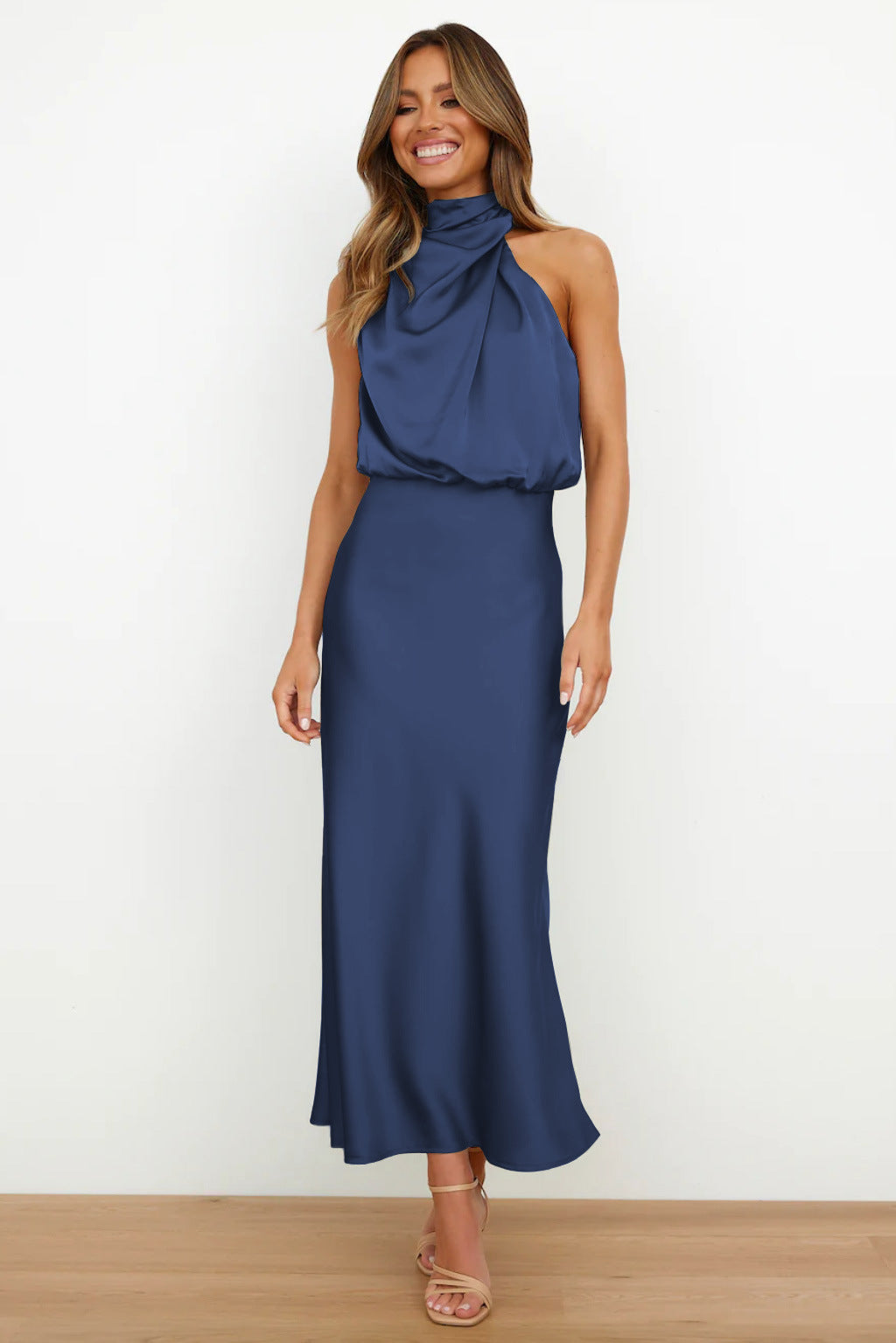 Luna | Elegant Evening Satin Dress for Women
