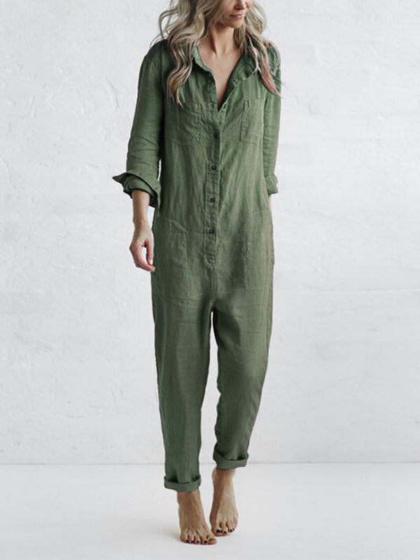 Charlotte | Women’s Linen Jumpsuit for Warm Weather