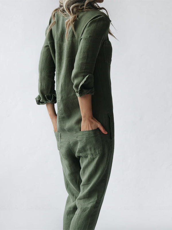 Charlotte | Women’s Linen Jumpsuit for Warm Weather