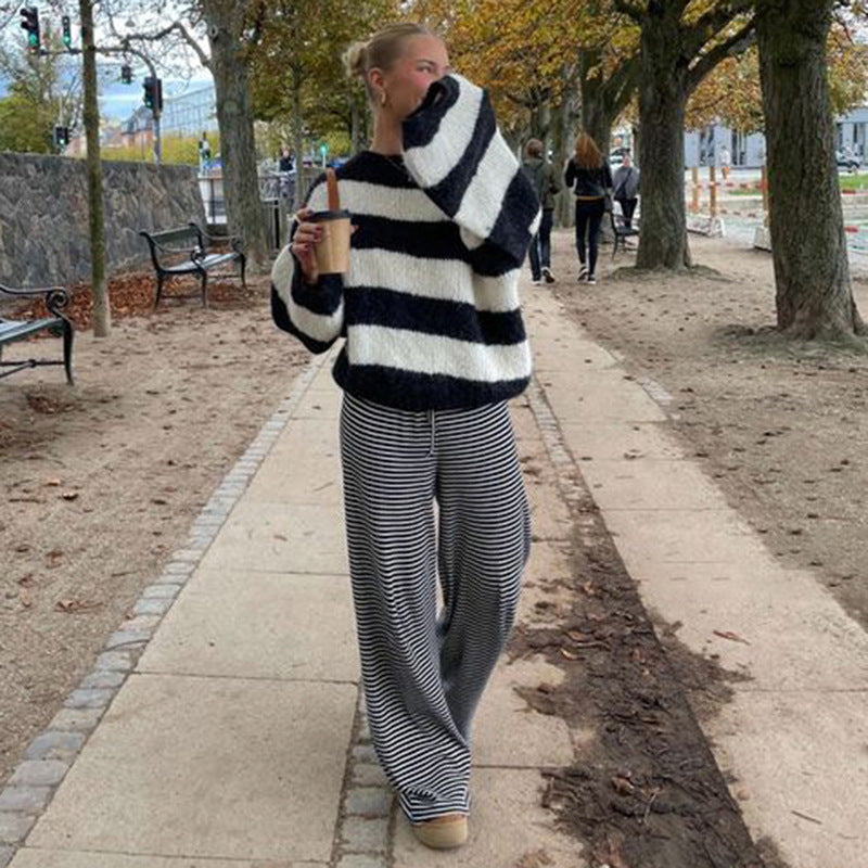 Ava | This Sleek Striped Pants for Casual Style