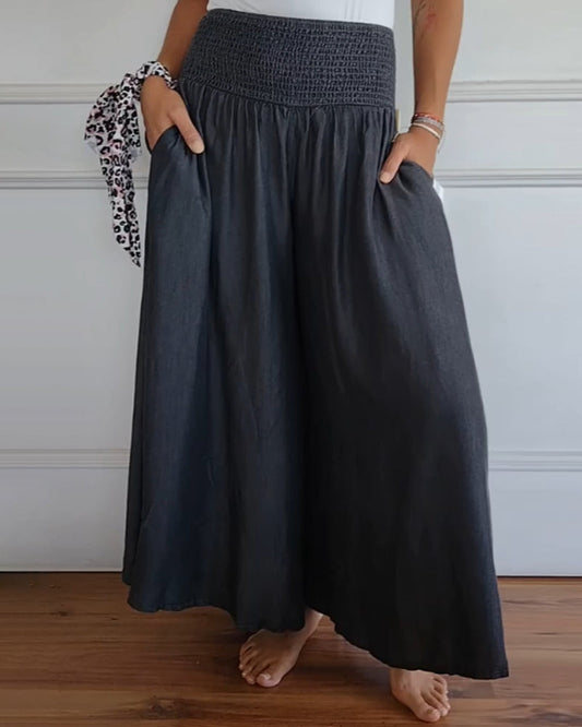 Maya | This Casual Pants with Flexible Waist Design