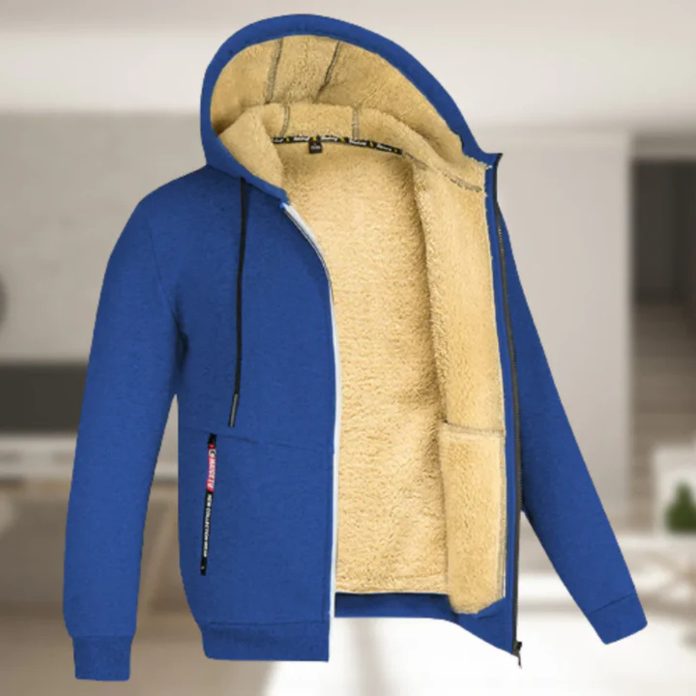 Jonas | Lässige Winterjacke mit Kapuze & Fleecefutter
