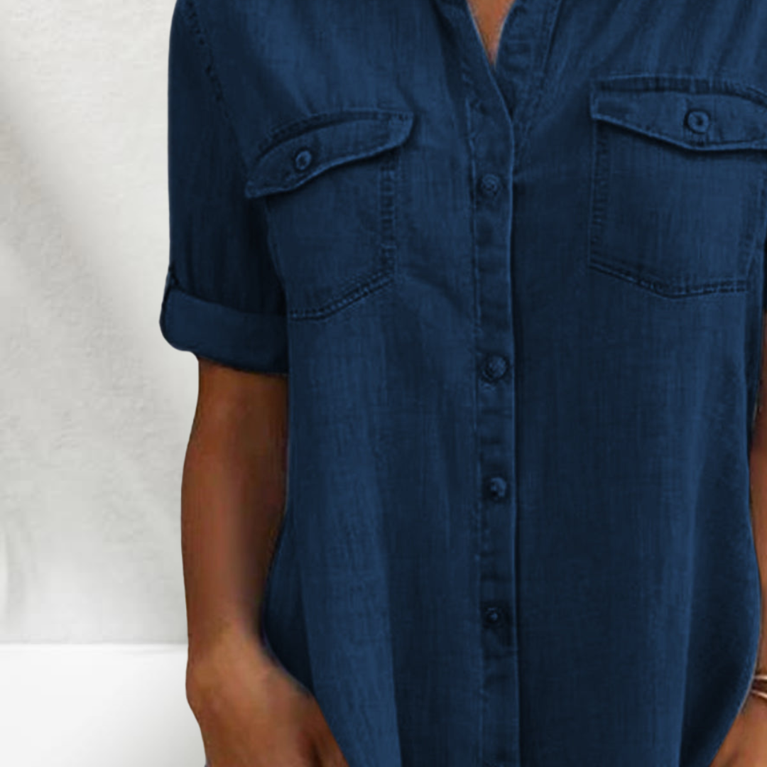 Luna | Contemporary Denim Dress with Feminine Style