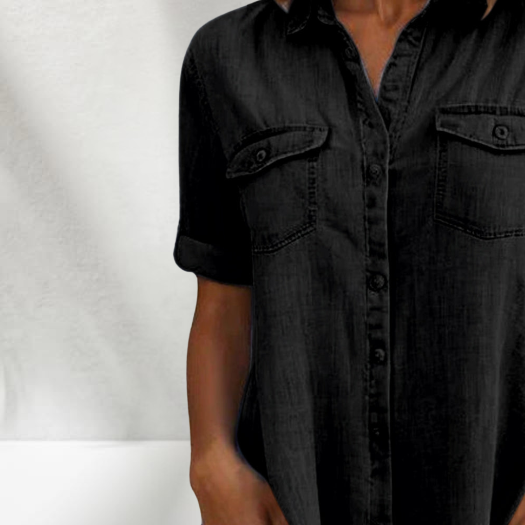 Luna | Contemporary Denim Dress with Feminine Style