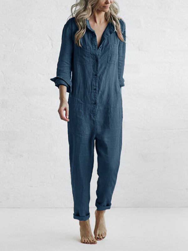 Charlotte | Women’s Linen Jumpsuit for Warm Weather