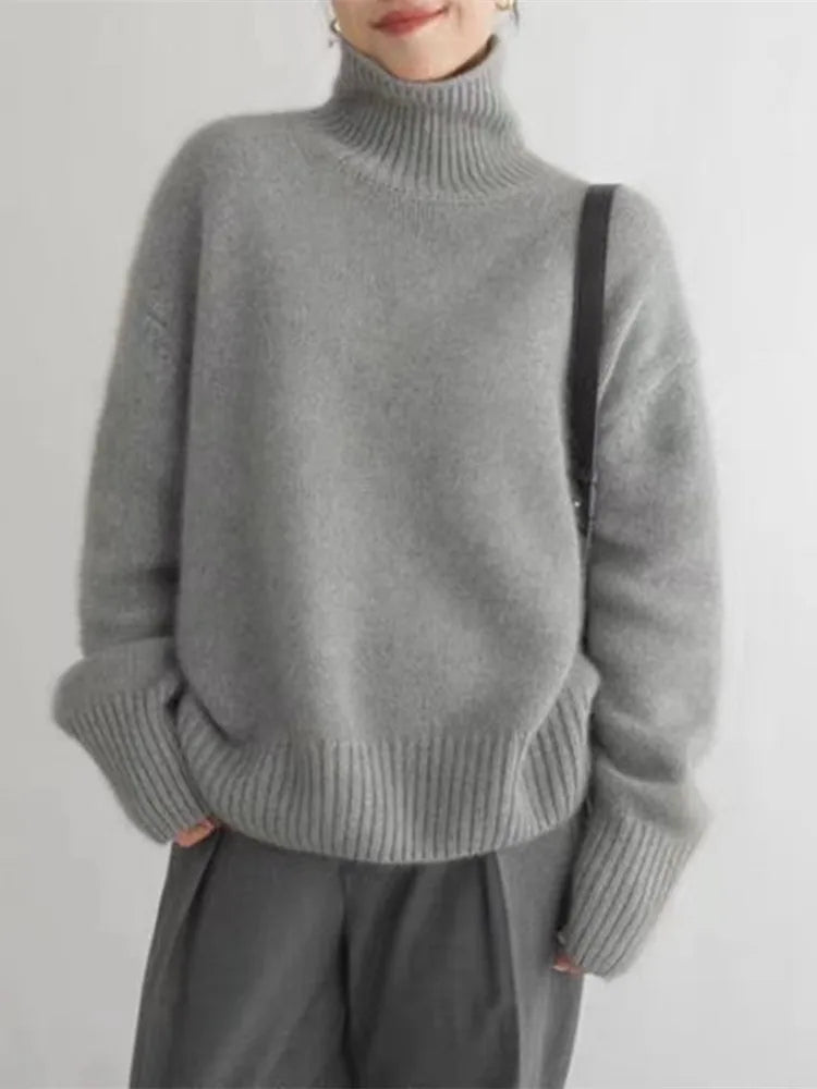 Arielle | Weicher Strick-Rollkragenpullover – Eleganz & Komfort vereint