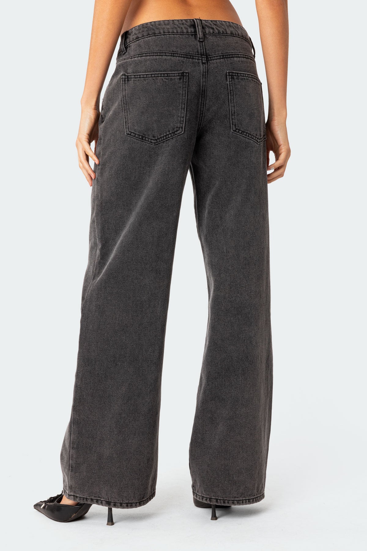 Ella | This Chic Retro Flair Low-Rise Jeans for Daily Wear