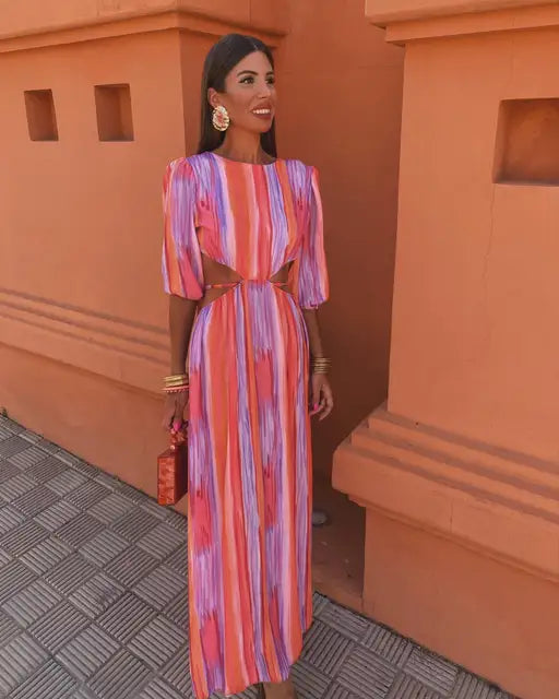 Ava | Elegant Backless Dress for Warm Weather