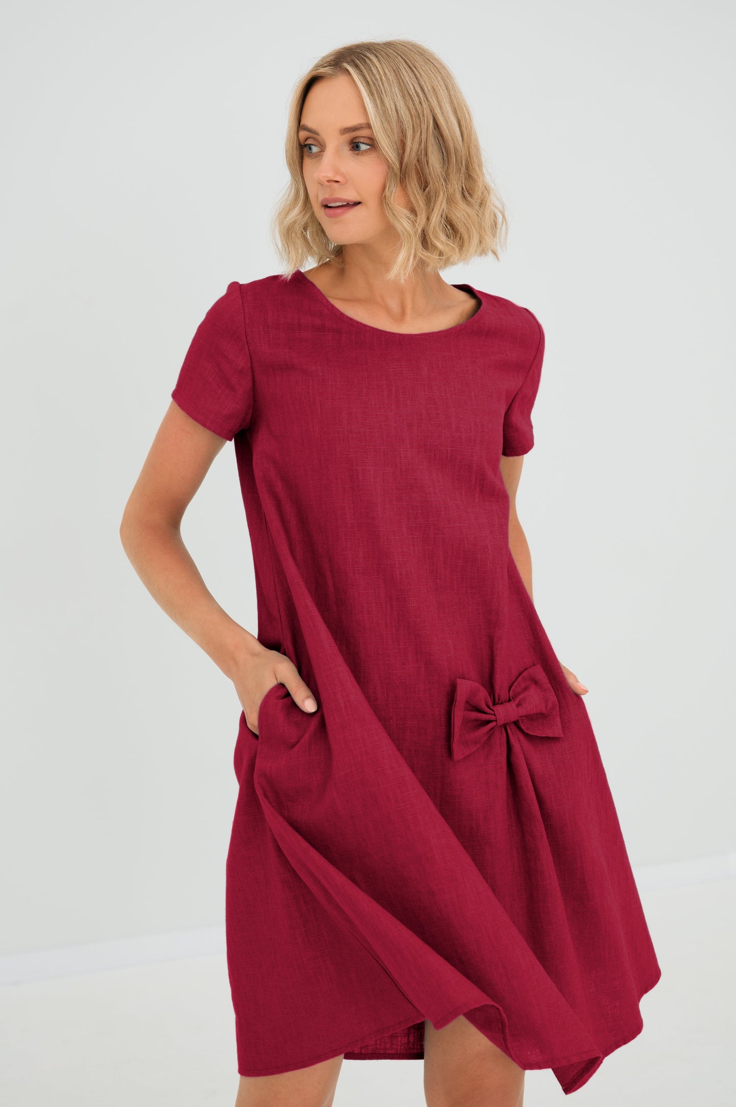 Sophia | Lightweight Linen Summer Dress – Summer Kiss