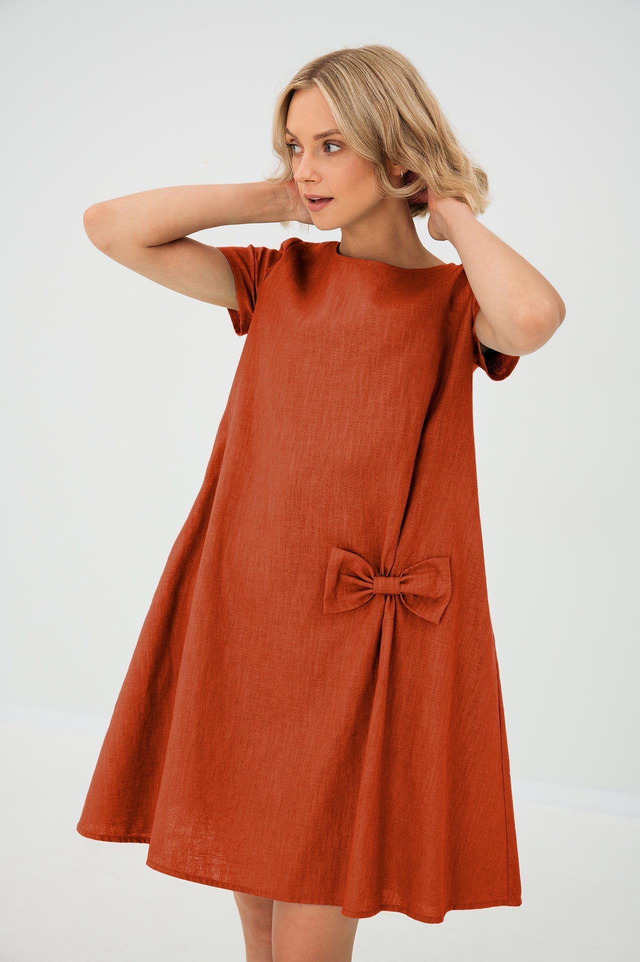 Sophia | Lightweight Linen Summer Dress – Summer Kiss