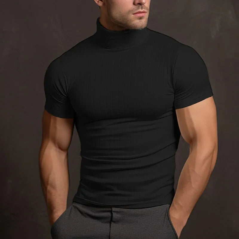 Liam | Apex Fitted Turtleneck Tee