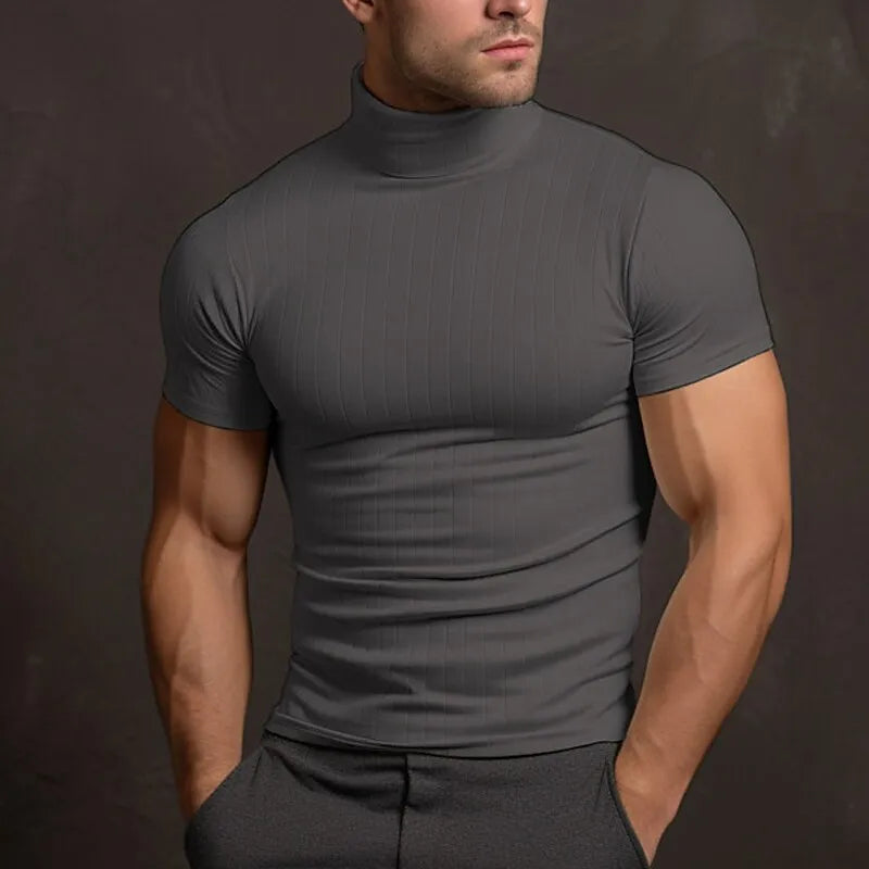 Liam | Apex Fitted Turtleneck Tee