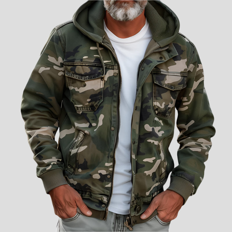 Ethan | Cargo Hoodie Jacket with Multiple Pockets