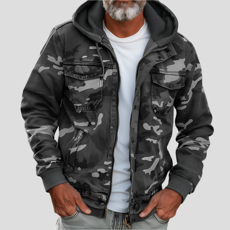 Ethan | Cargo Hoodie Jacket with Multiple Pockets
