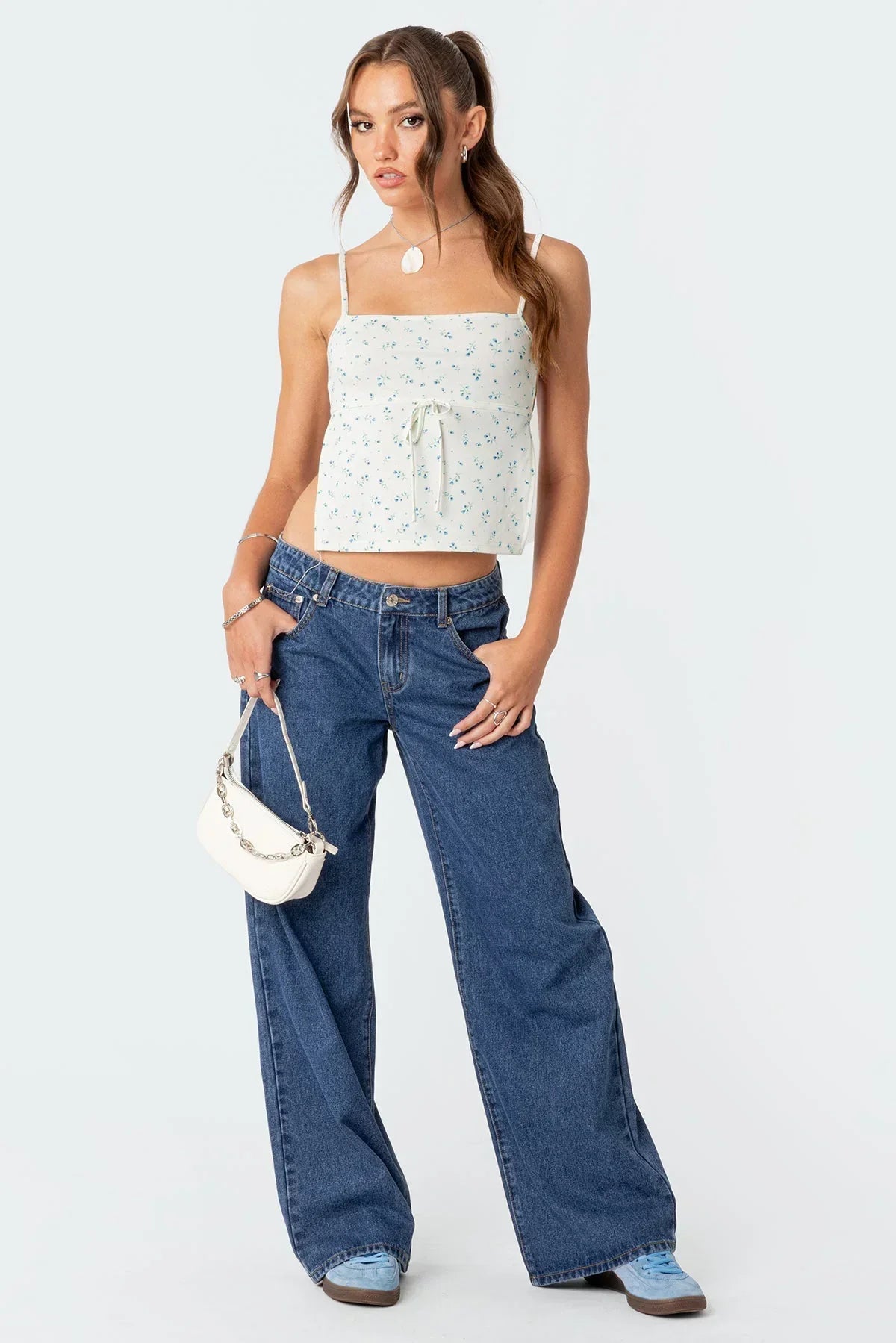 Ella | This Chic Retro Flair Low-Rise Jeans for Daily Wear