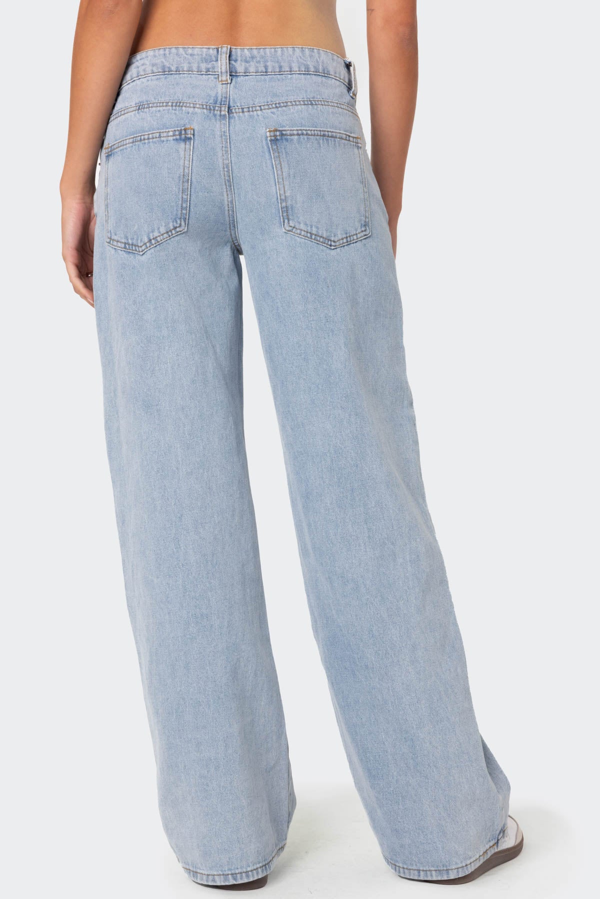 Ella | This Chic Retro Flair Low-Rise Jeans for Daily Wear