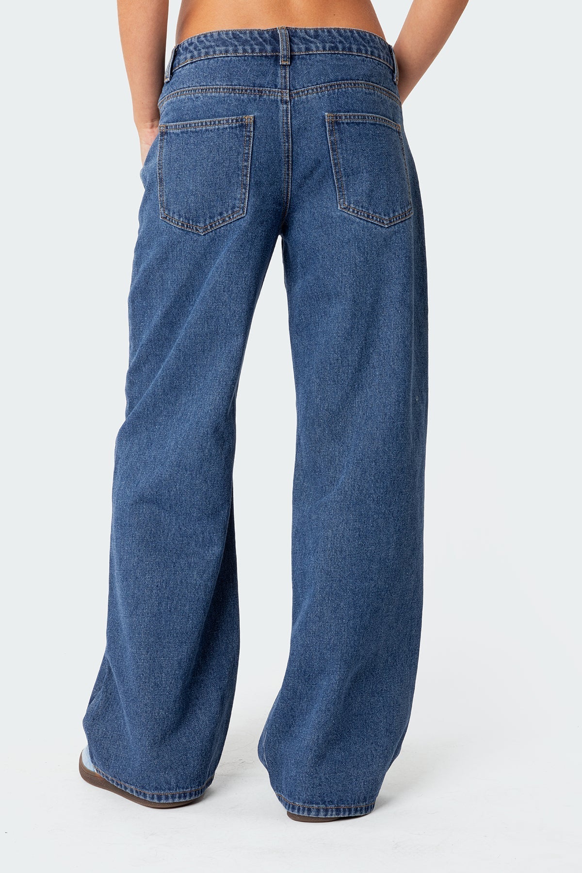 Ella | This Chic Retro Flair Low-Rise Jeans for Daily Wear