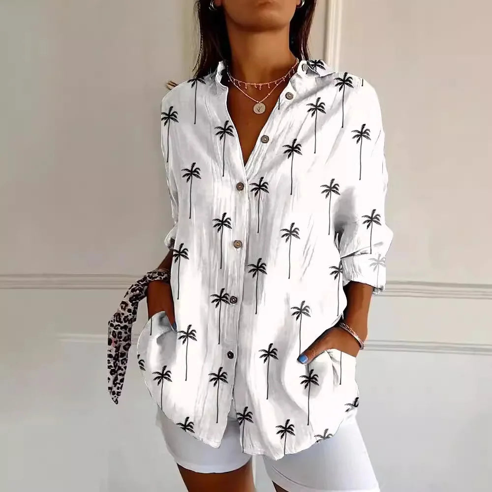 Amelia | Women’s Blouse with Trendy Colorful Pattern