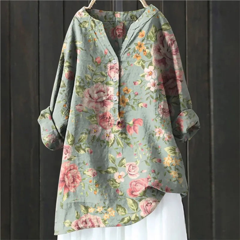 Harper | Flowing Floral Blouse with Comfortable Fit
