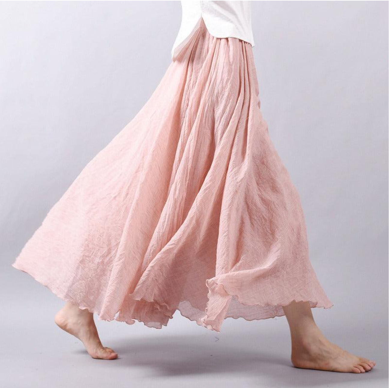 Chloe | Lightweight Linen Skirt with Summer Style