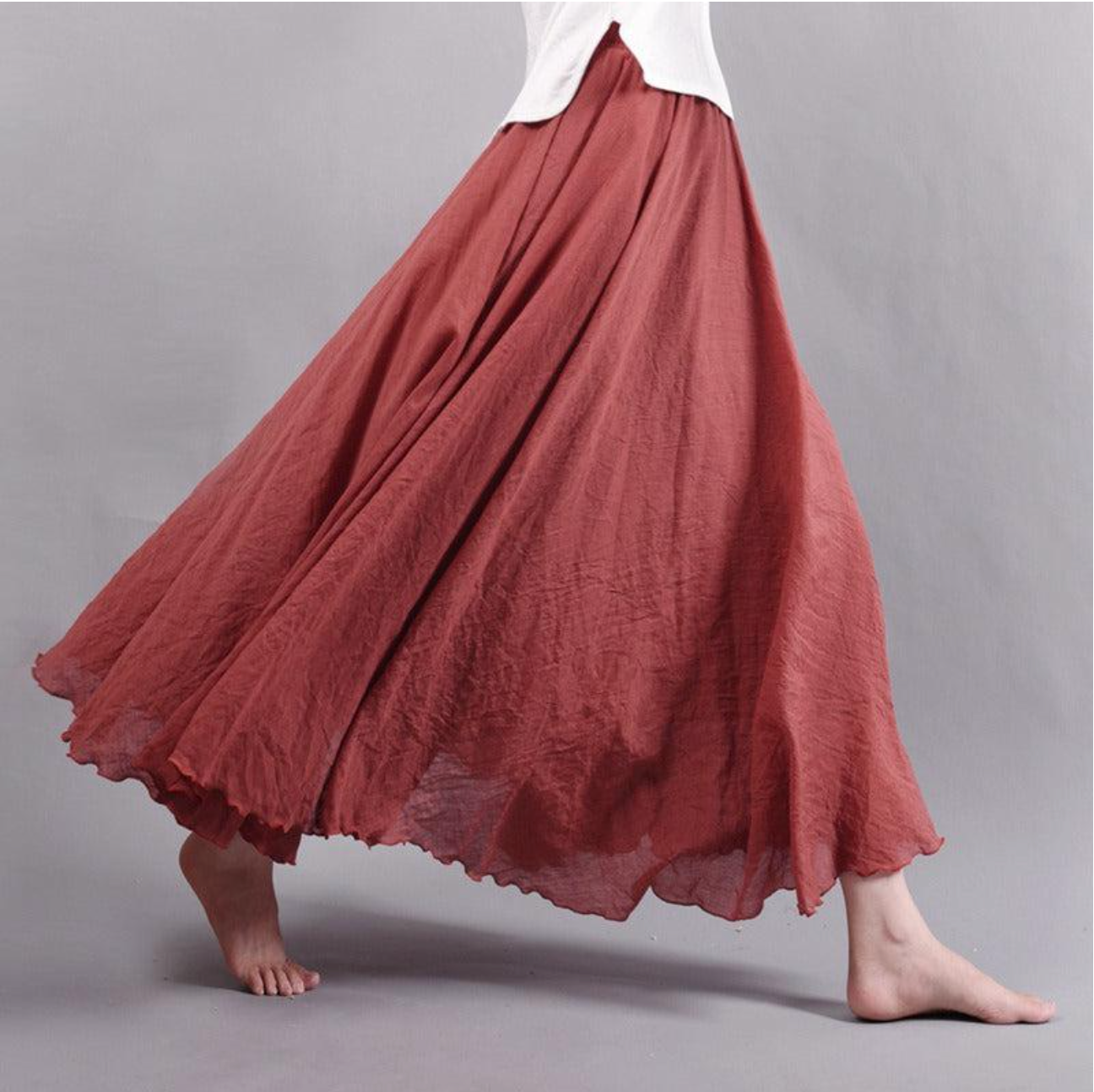 Chloe | Lightweight Linen Skirt with Summer Style