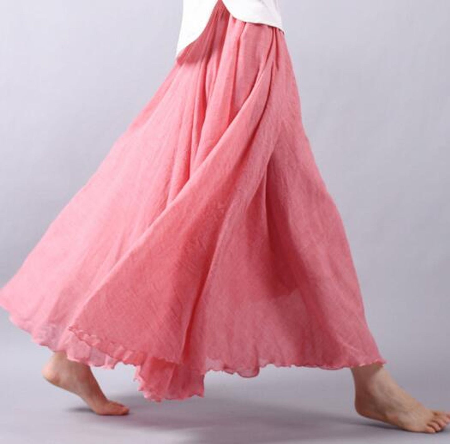 Chloe | Lightweight Linen Skirt with Summer Style